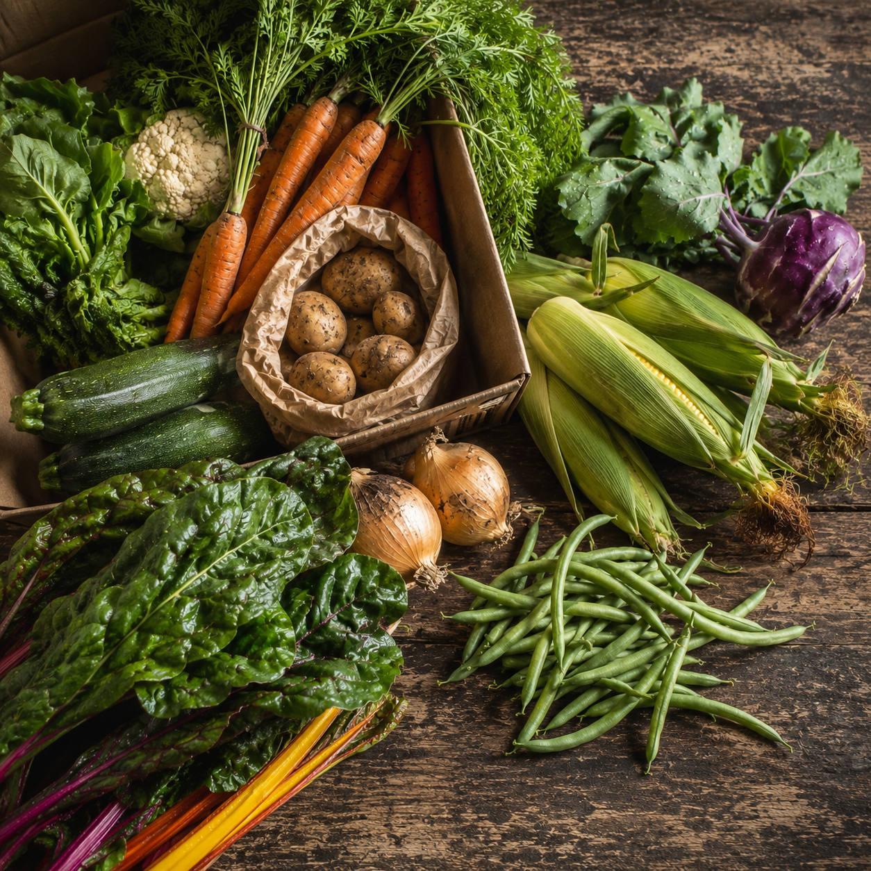 The Cae Tan Veg Box Large