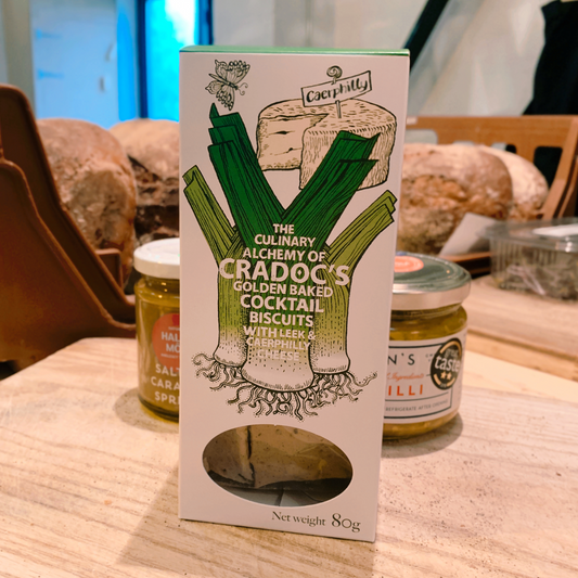 Leek and Caerphilli Cheese Crackers