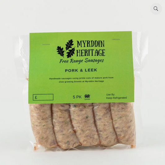 Pork & Leek Sausages (5 Items)