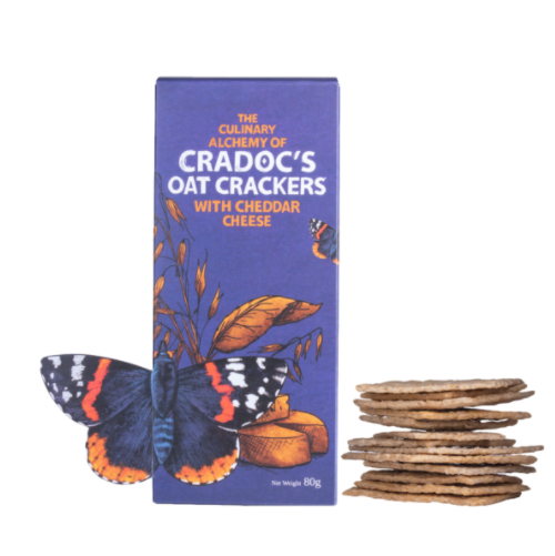 Oat Crackers with Cheese