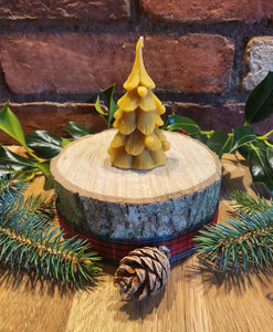 Gower Beeswax Christmas Tree Candle
