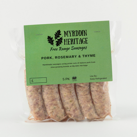 Pork, Rosemary & Thyme Sausages (5 items)