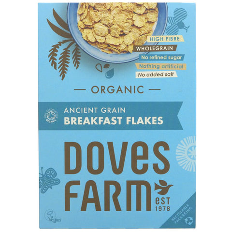 Organic Doves Farm Breakfast Flakes Cereal