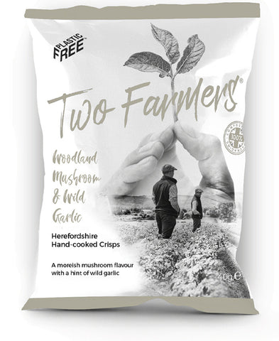 Two farmer mushroom crisps